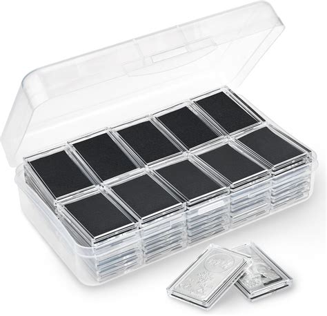 silver metal storage box|1 oz silver round containers.